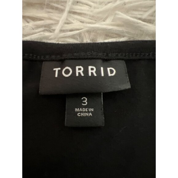 Torrid 3 3X Maxi Jersey Button-Front Dress Black RN 148862 - Picture 5 of 8